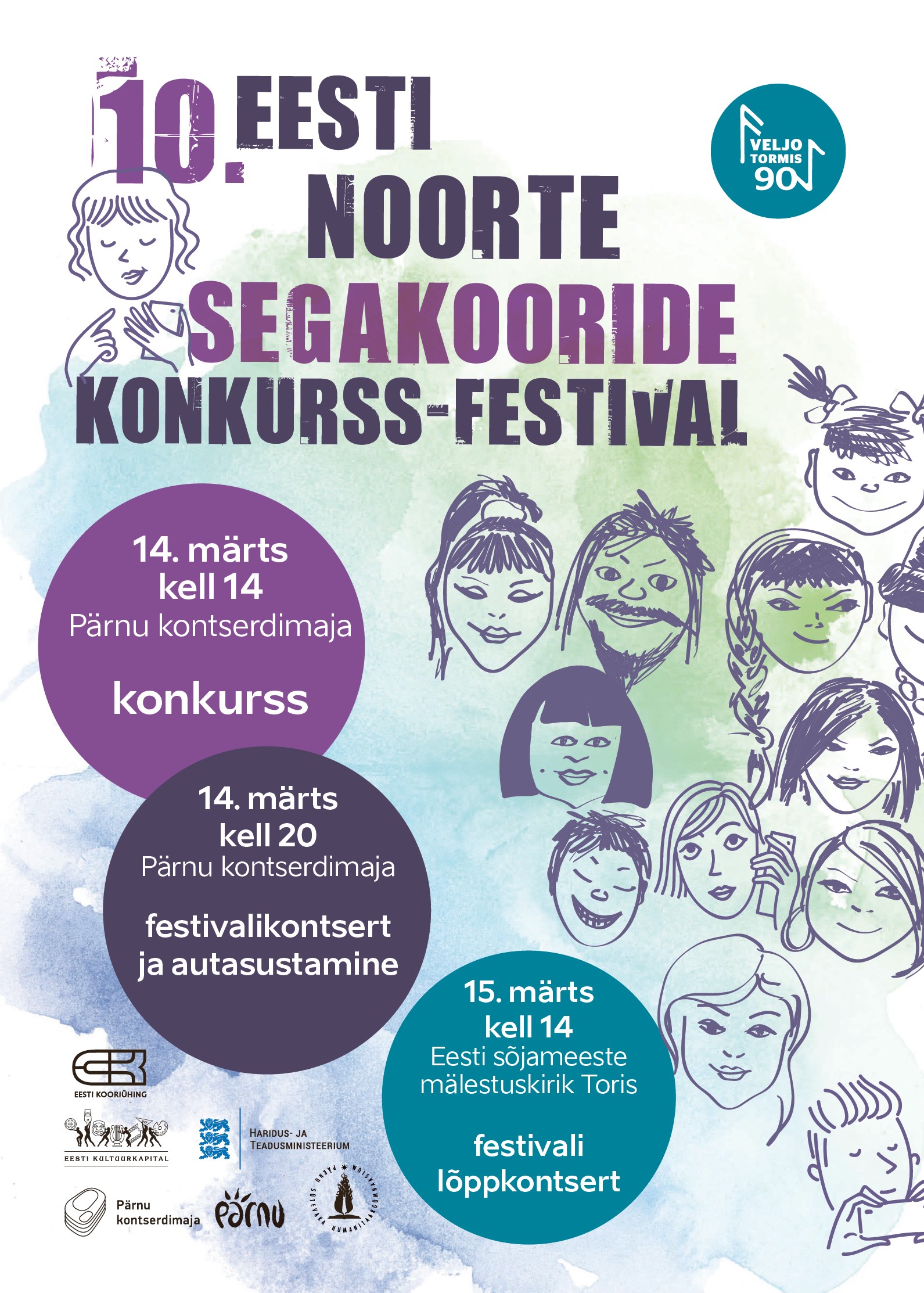X Eesti noorte segakooride konkurss-festival tulekul