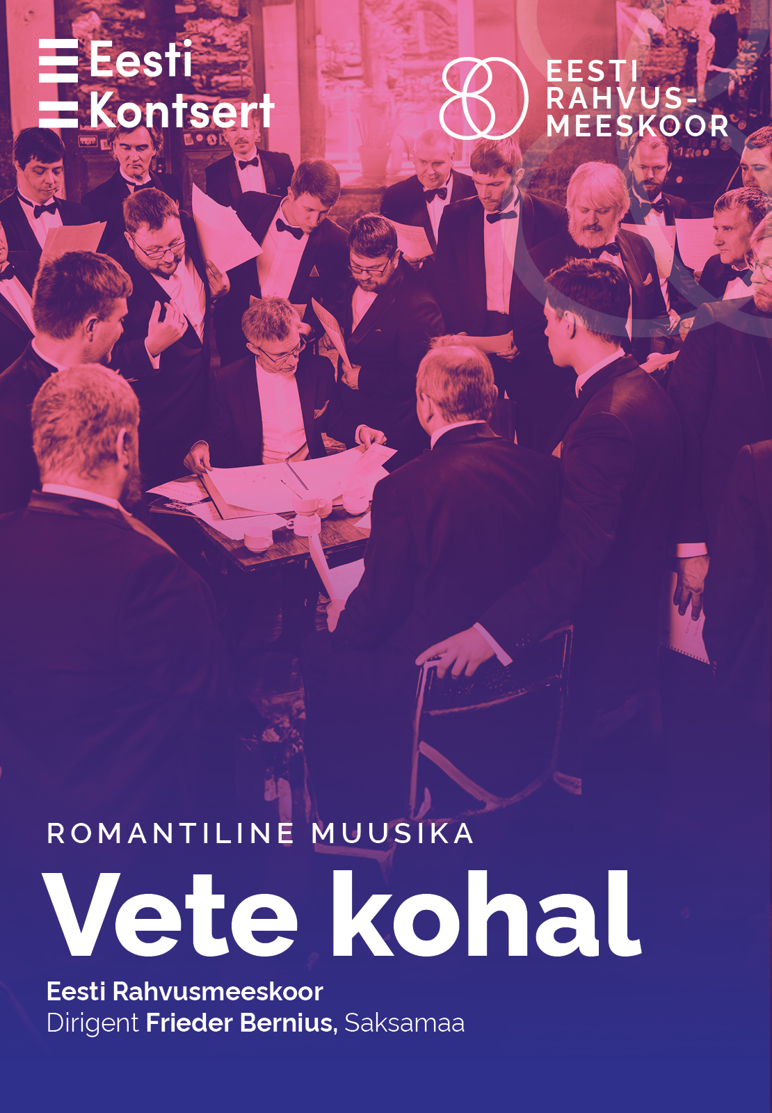 Saadaval sooduspiletid Eesti Rahvusmeeskoori kontserdile “Vete kohal”