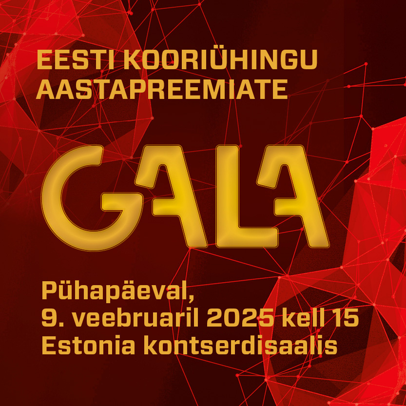 Aastapreemiate nominendid on valitud, preemiasaajad aga selguvad koori- ja puhkpillimuusika aastagalal pühapäeval, 9. veebruaril 2025 kell 15 Estonia kontserdis