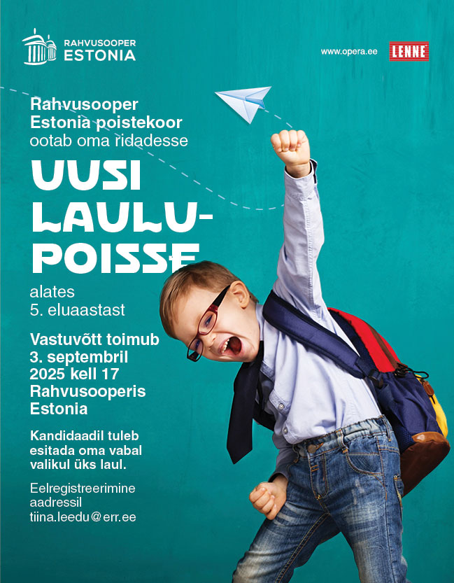 Rahvusooper Estonia poistekoor ootab oma ridadesse uusi laulupoisse