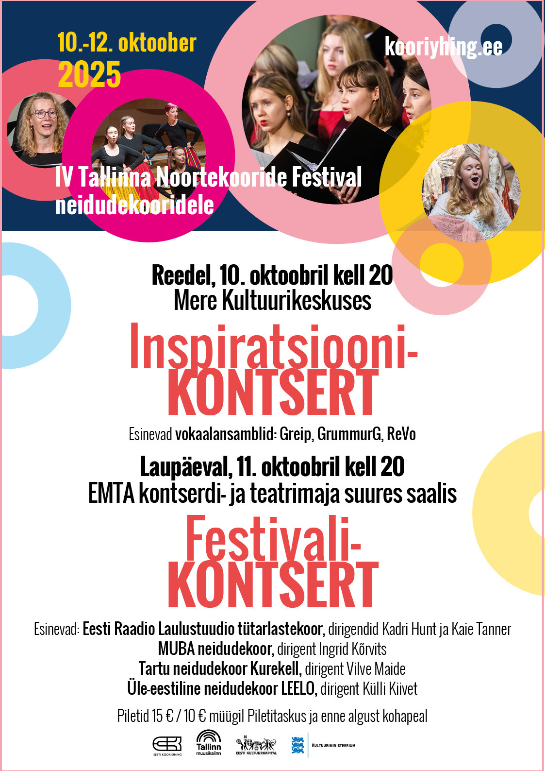 Reedel algab IV Tallinna Noortekooride Festival neidudekooridele!