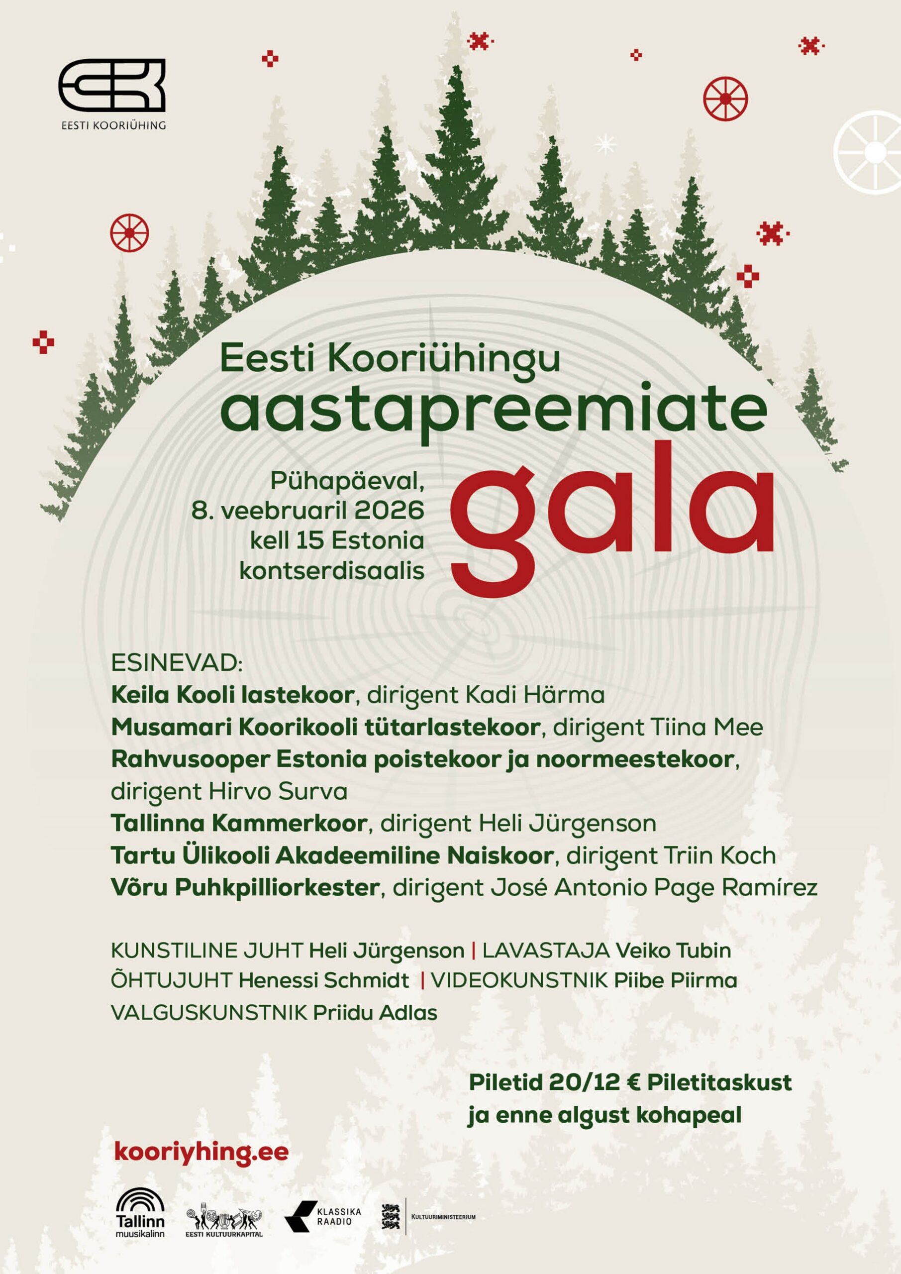The annual awards of Estonian Choral Association for choral and wind orchestra music