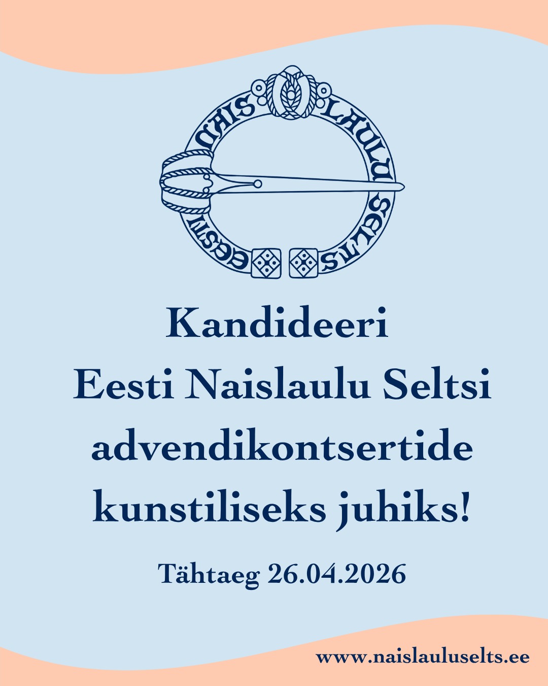Eesti Naislaulu Selts kutsub kandideerima 2026. aasta advendikontsertide kunstiliseks juhiks!