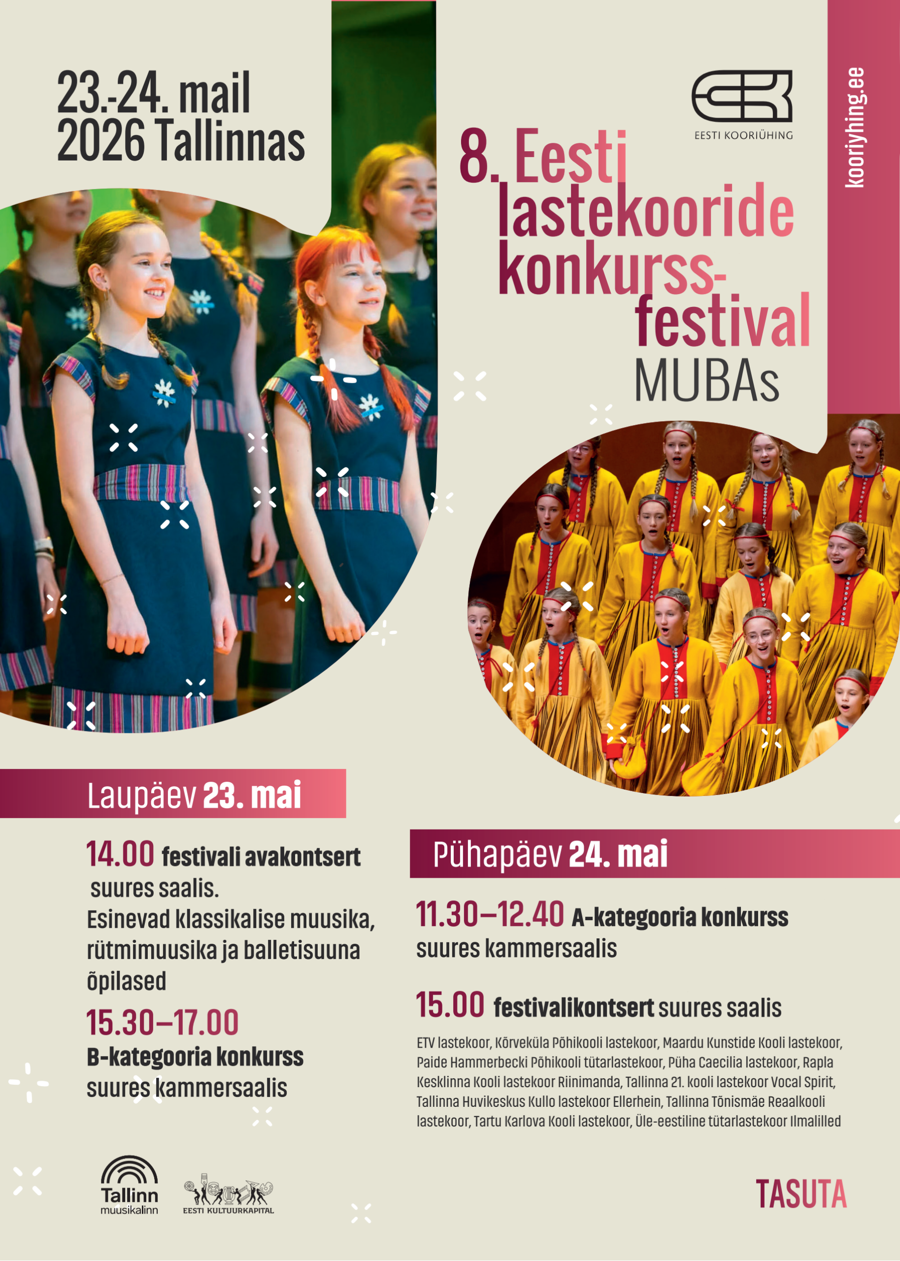 VIII Eesti lastekooride konkurss-festivali tulemused