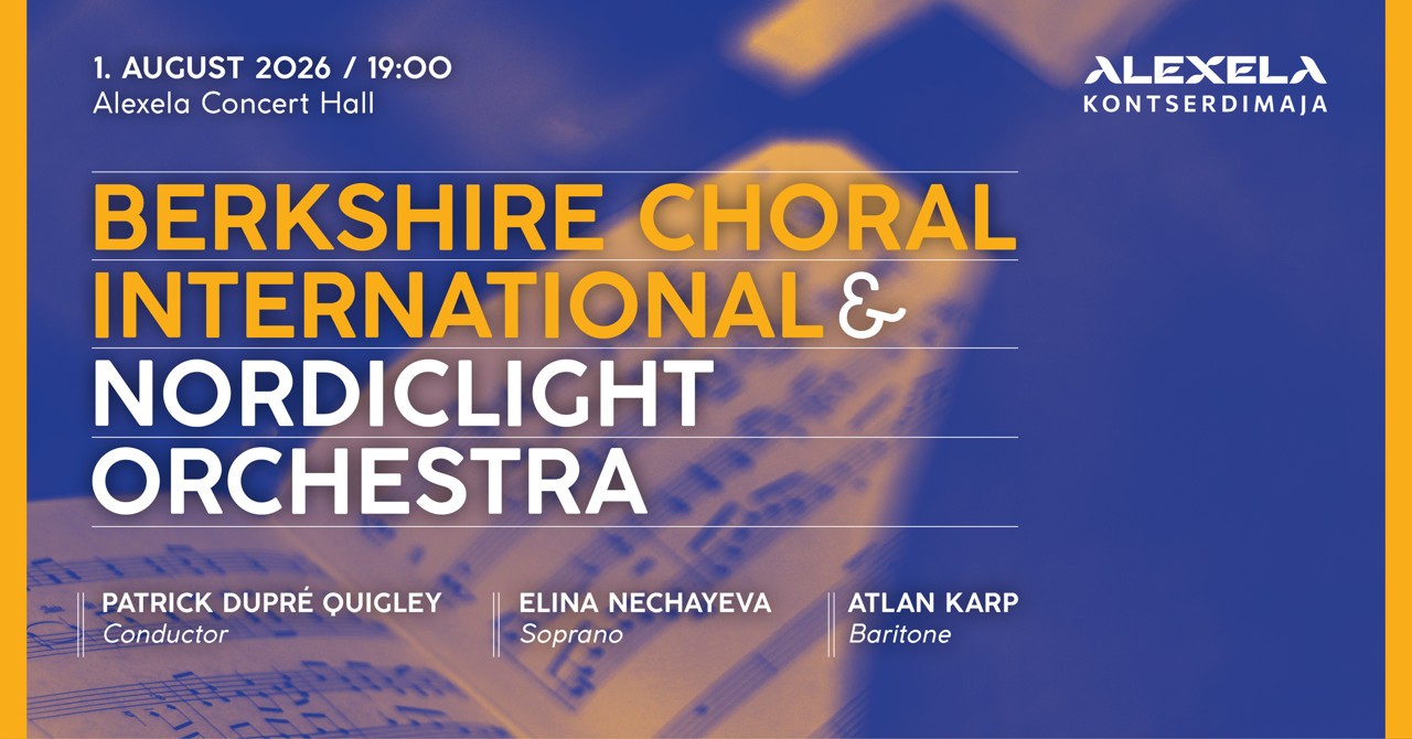 Saadaval sooduspiletid Berkshire Choral Internationali ja Nordiclight Orchestra kontserdile!